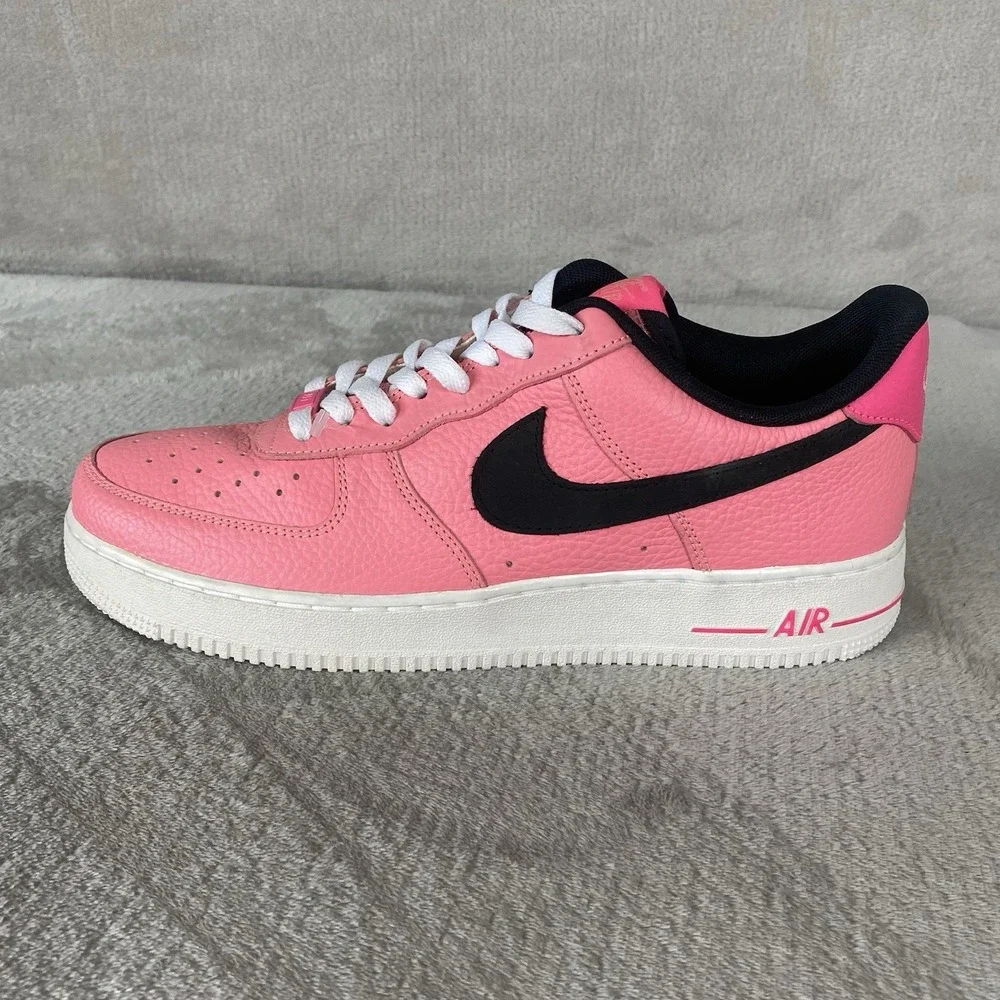 Nike Air Force 1 Low '07 LV8 Mens Shoes Size 11 Pink Glaze Leather Sneakers NEW